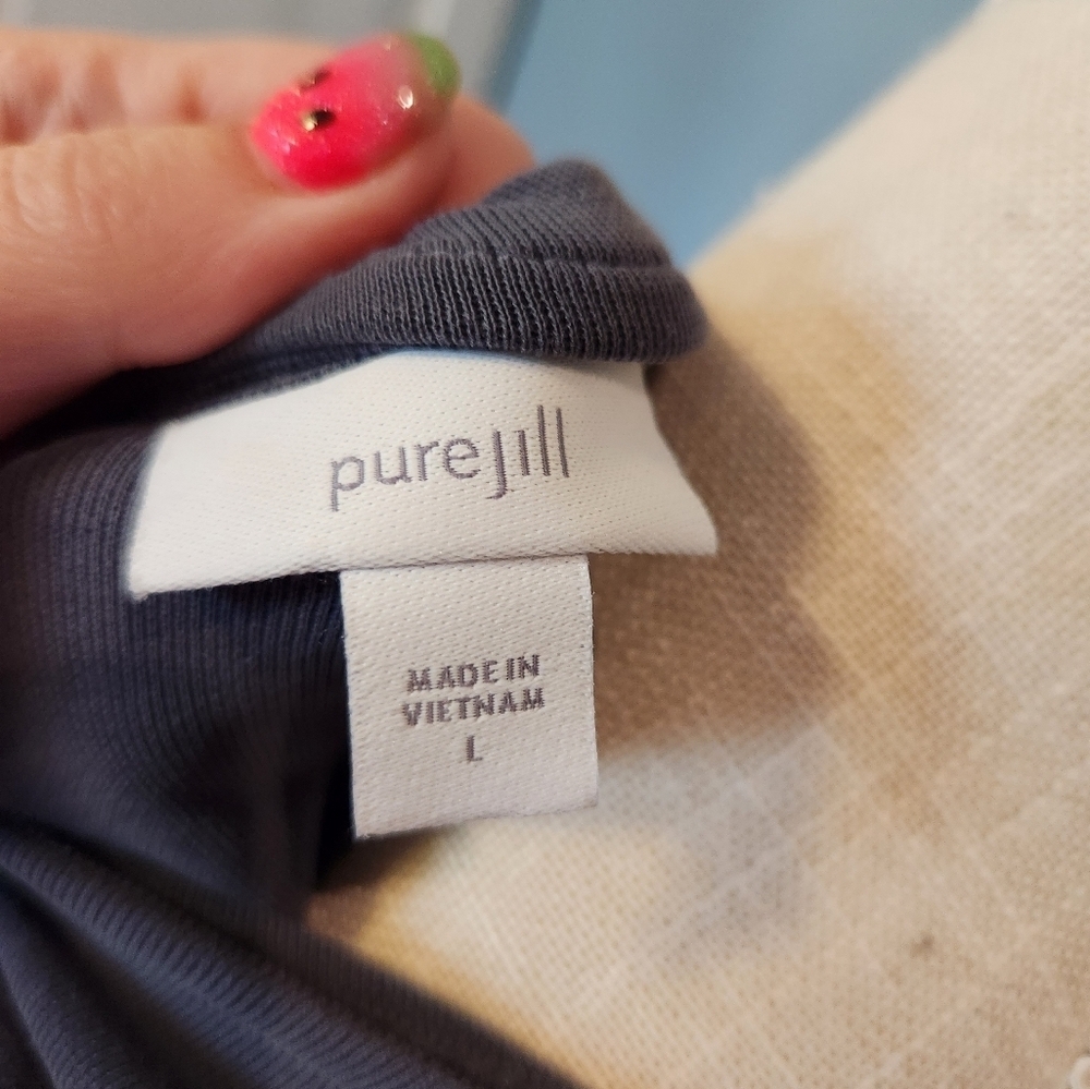 Pure Jill modal blend two-piece maxi dress in onyx size large - Picture 6 of 6